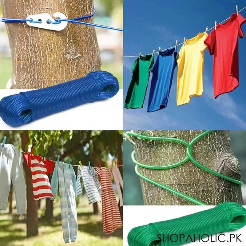 20m extra strong pvc coated clothesline image5