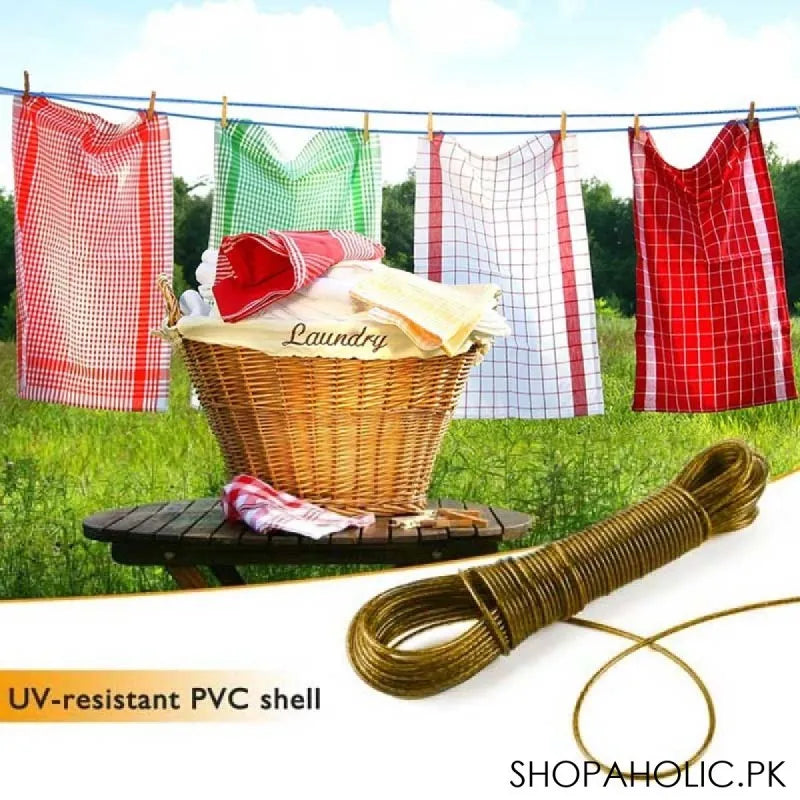 20m extra strong pvc coated clothesline main image