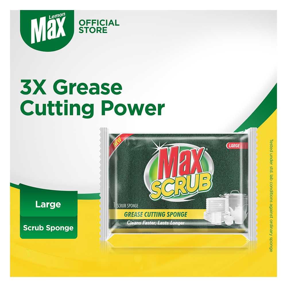 Max Scrub With Sponge, Large, 1 Count - Main Image