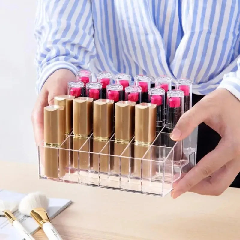 24 grid acrylic lipstick organizer image2