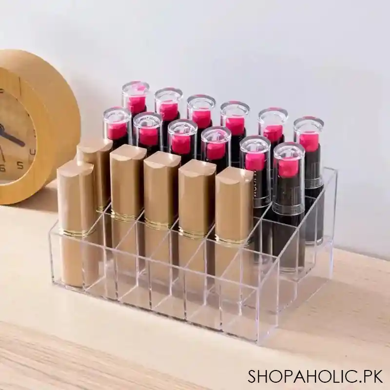 24 grid acrylic lipstick organizer main image