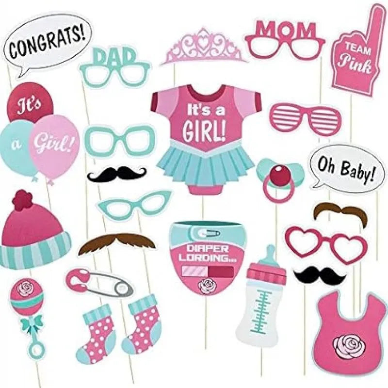 25 pcs baby shower props image2