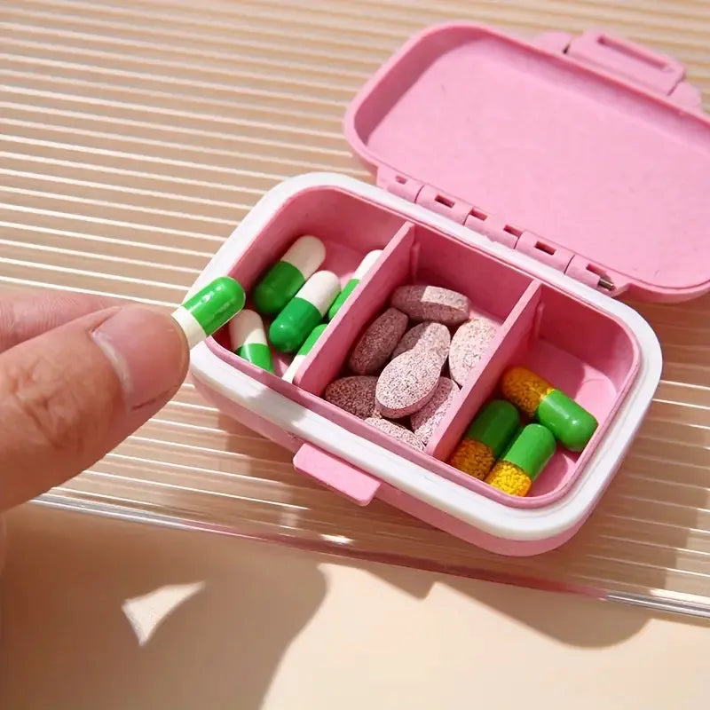 3 gird mini briefcase pocket pills organizer image2