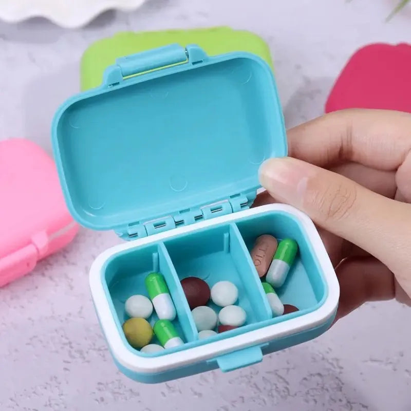 3 gird mini briefcase pocket pills organizer image3