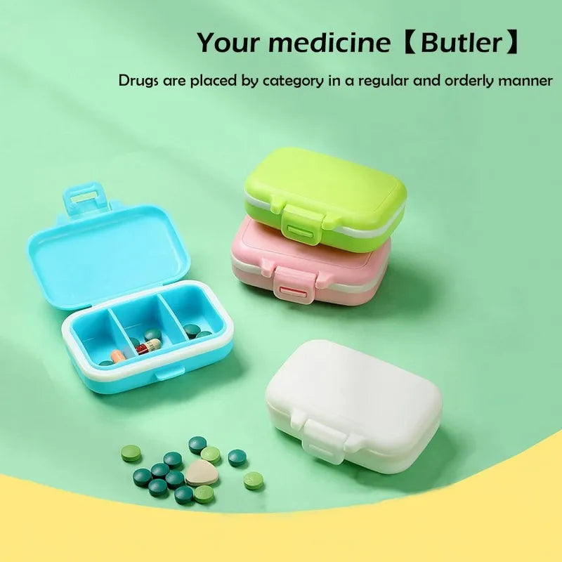 3 gird mini briefcase pocket pills organizer image4