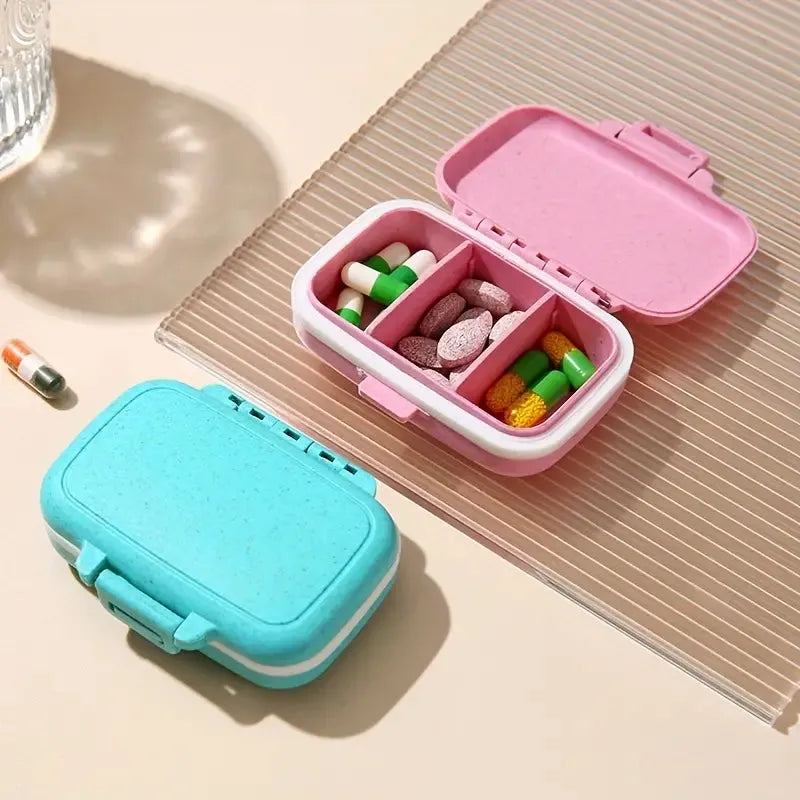 3 gird mini briefcase pocket pills organizer main image