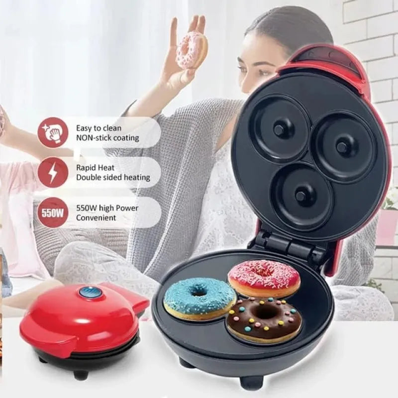 3 hole non stick electric donut machine image4