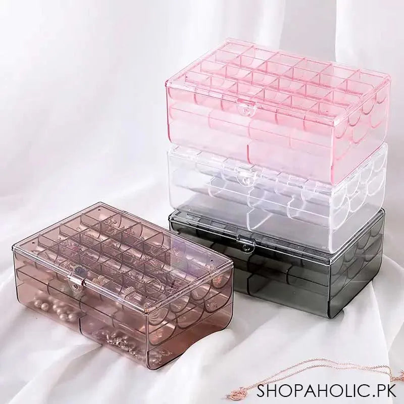 3 layer acrylic earring jewelry organizer image8