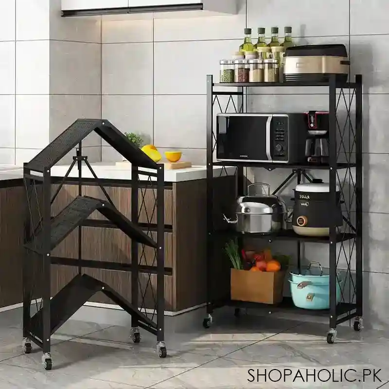 3 layer folding kitchen rack main image