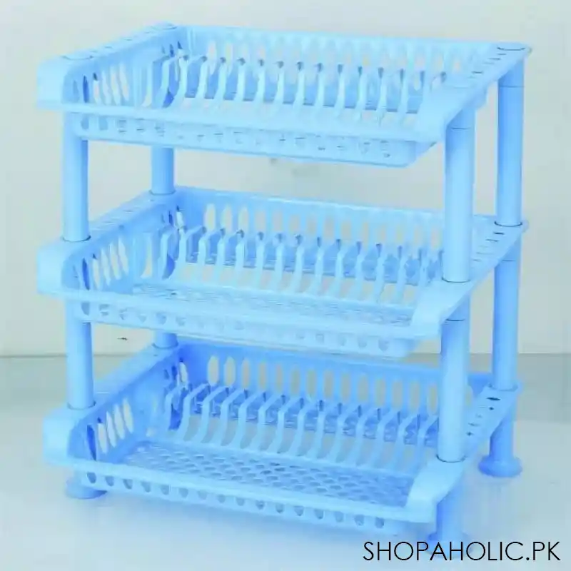 3 layer plastic plate rack main image