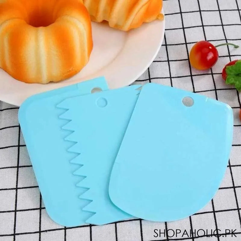 (3 pcs) plastic cake decorating scraper image4