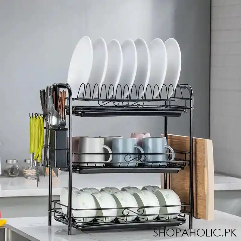 3 tier dish drying rack main image