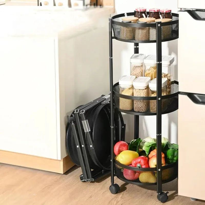 3 tier storage rack with wheels image3