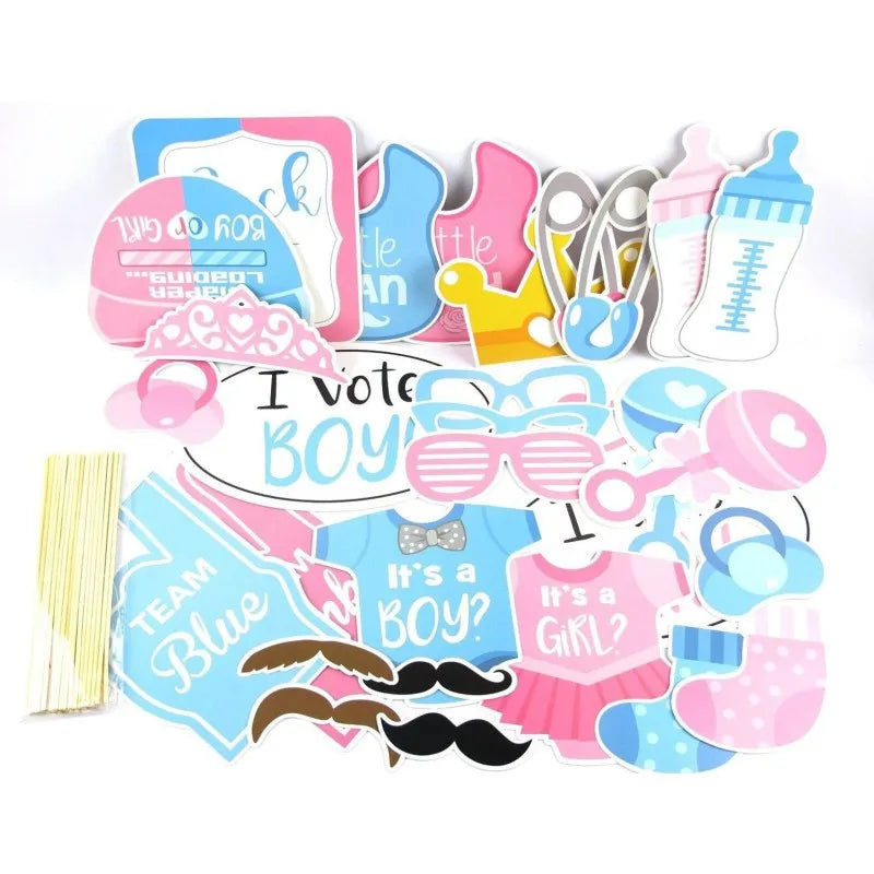 30 pcs baby shower props image2