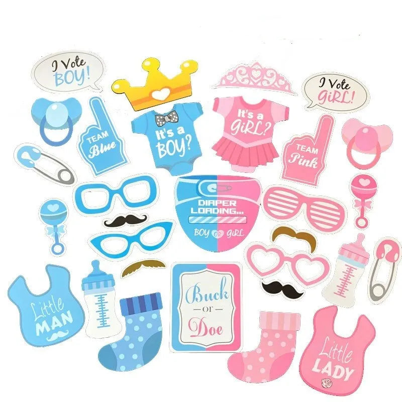 30 pcs baby shower props main image