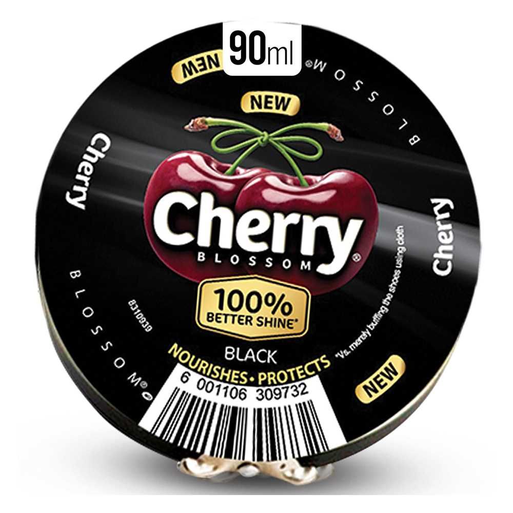 Cherry Blossom Black Shoe Polish, 90ml - Main Image