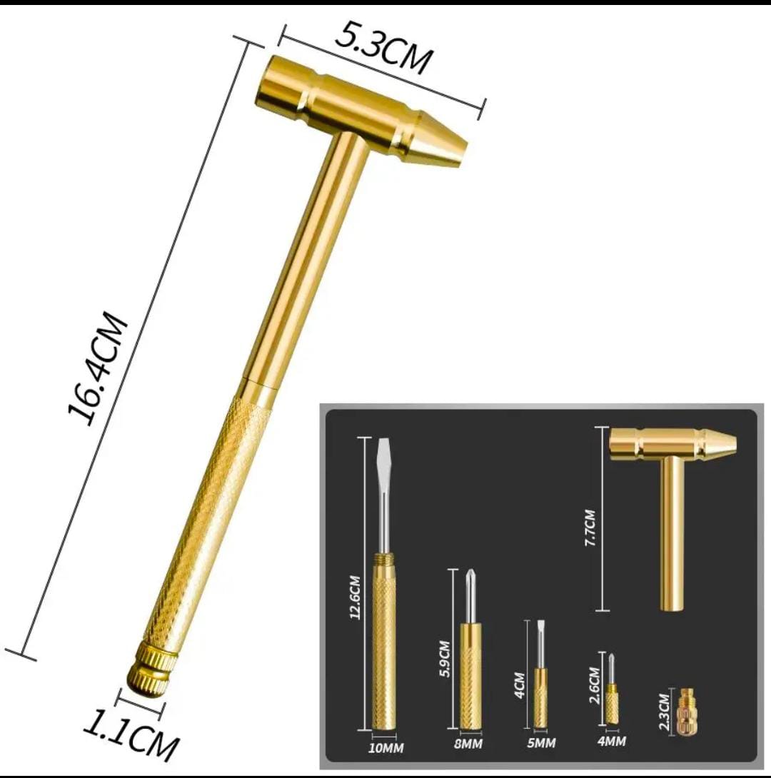 6-In-1 Mini Craft Hammer Screwdriver Set - image 6