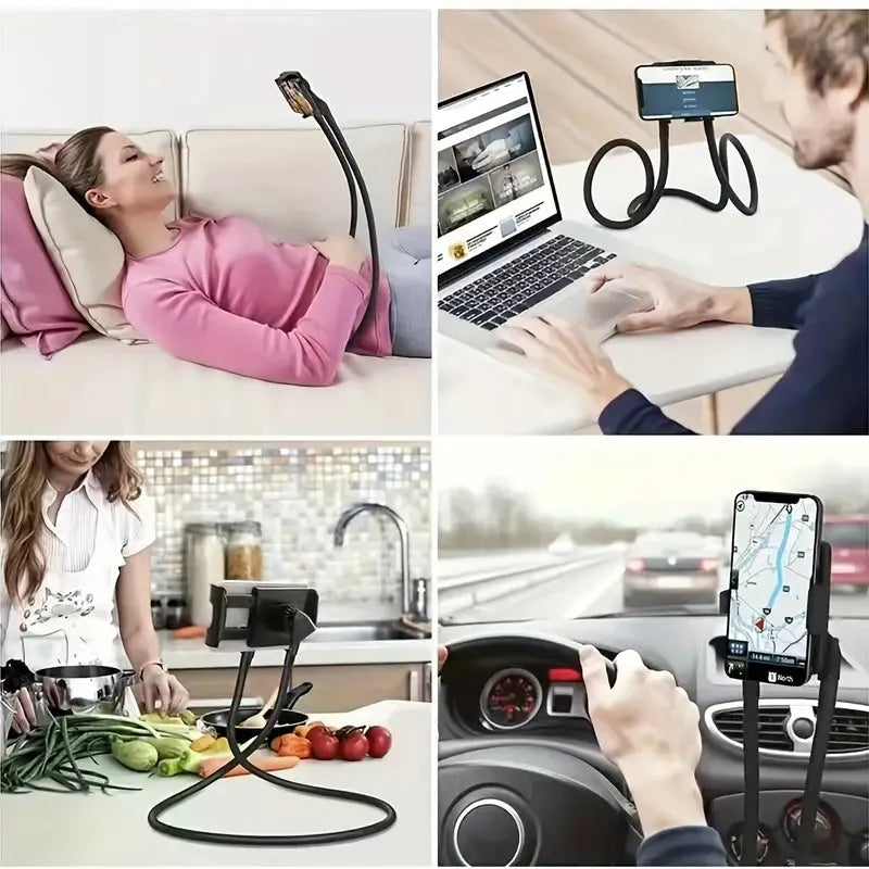 360 degree adjustable lazy neck flexible mobile phone holder image4