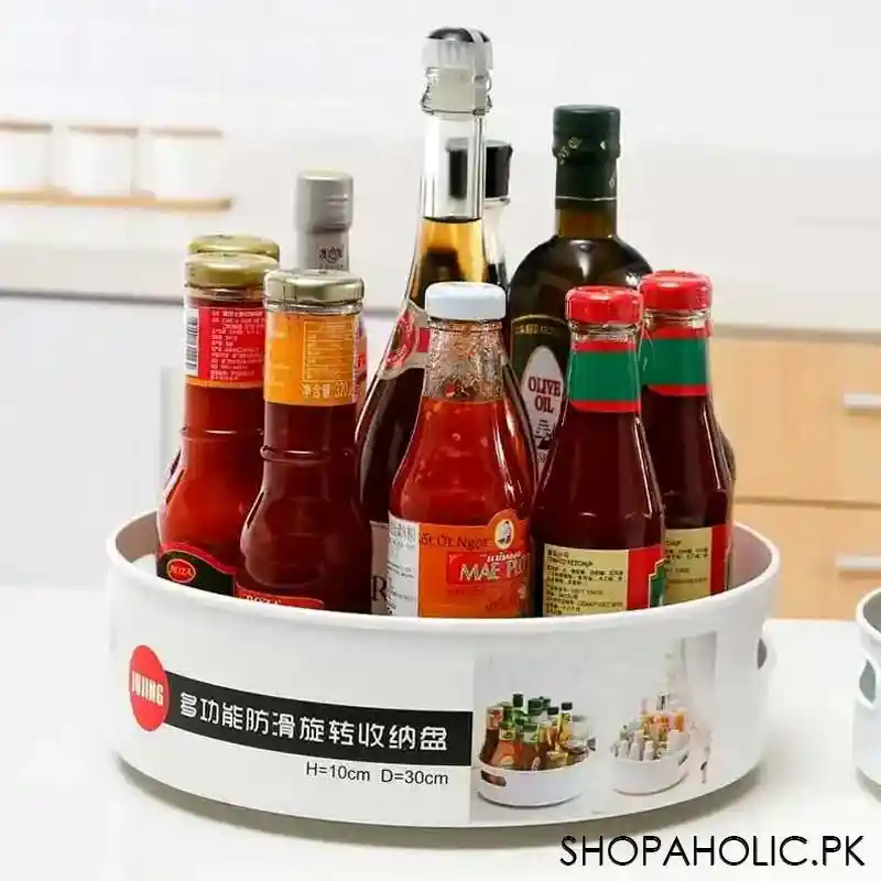 360 degree multifunctional rotating storage tray image2