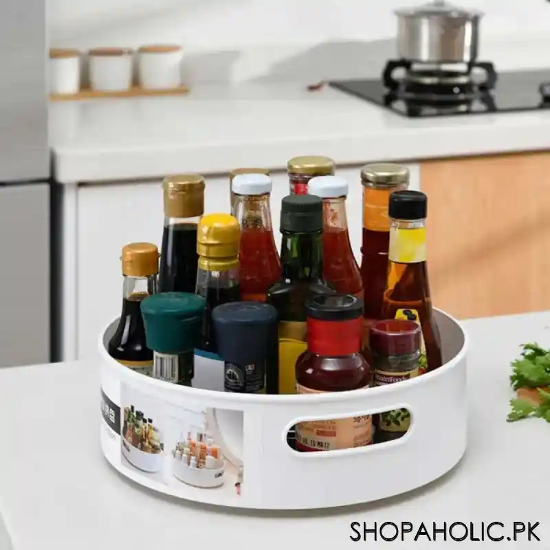 360 degree multifunctional rotating storage tray image3