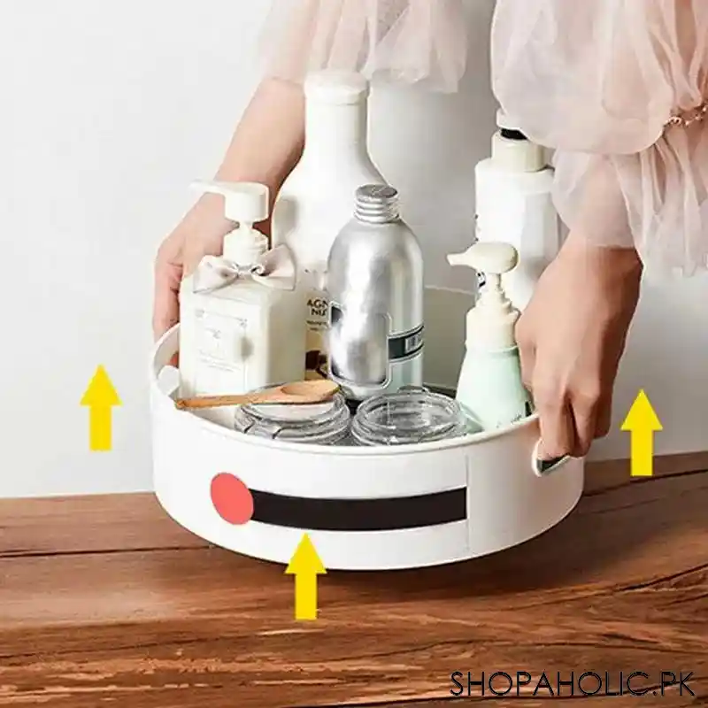 360 degree multifunctional rotating storage tray image6