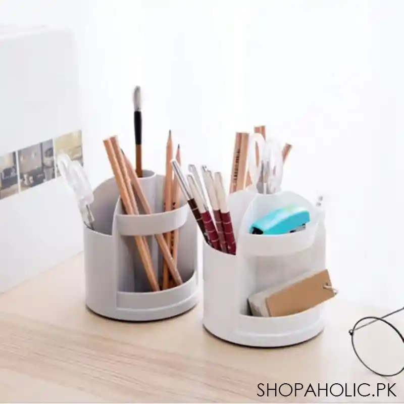 360 degree rotatable desktop pen organizer image2