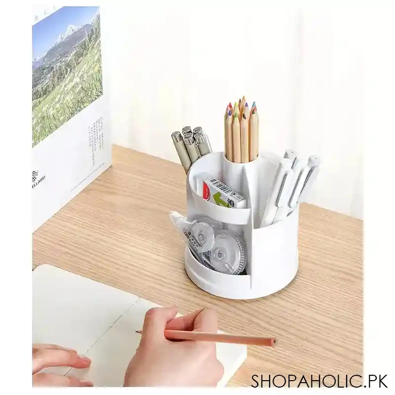 360 degree rotatable desktop pen organizer image3