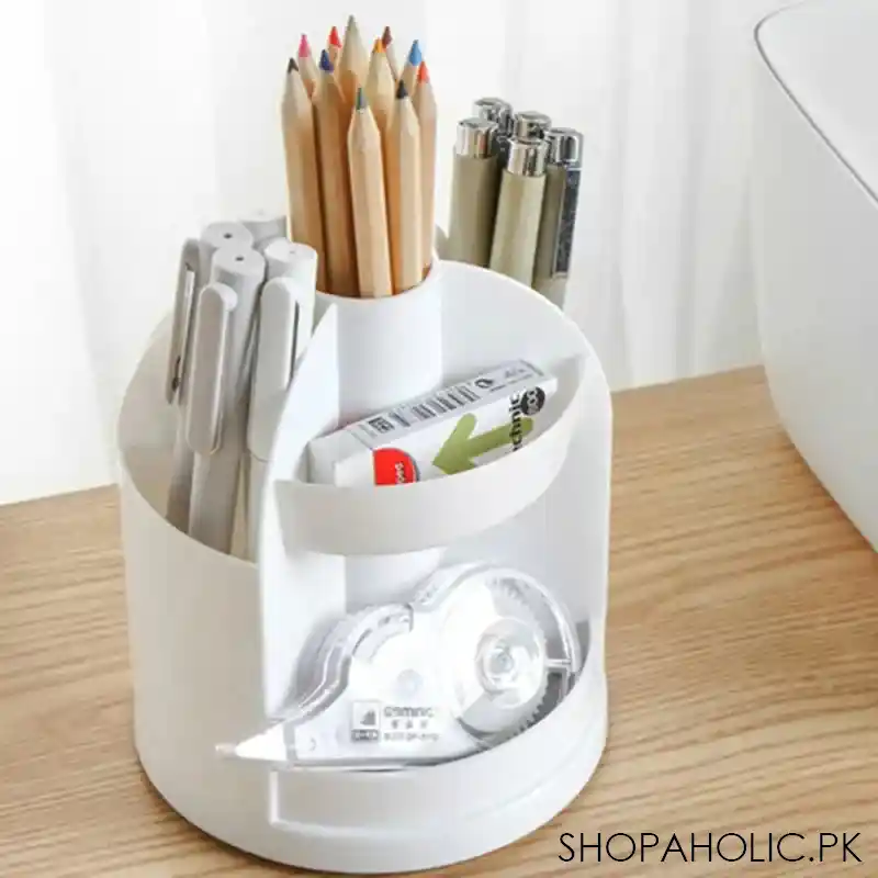 360 degree rotatable desktop pen organizer main image