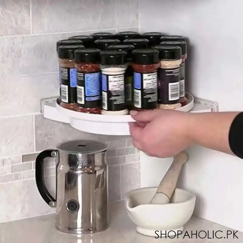 360 degree rotating corner shelf main image