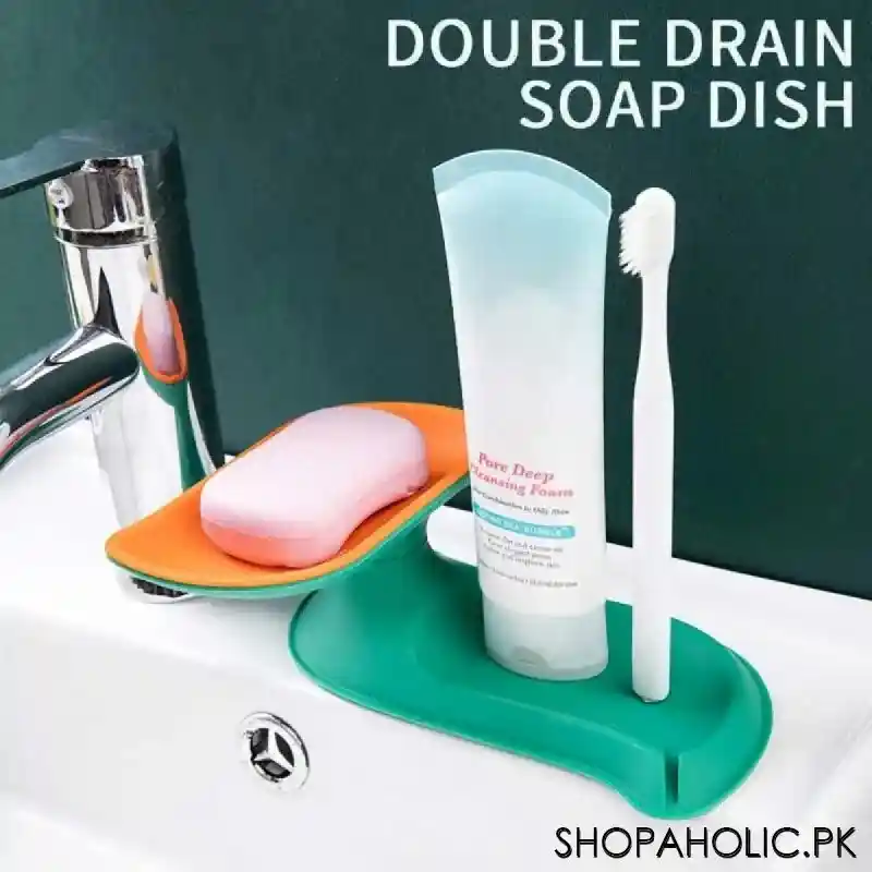 360 rotating double layer soap holder main image