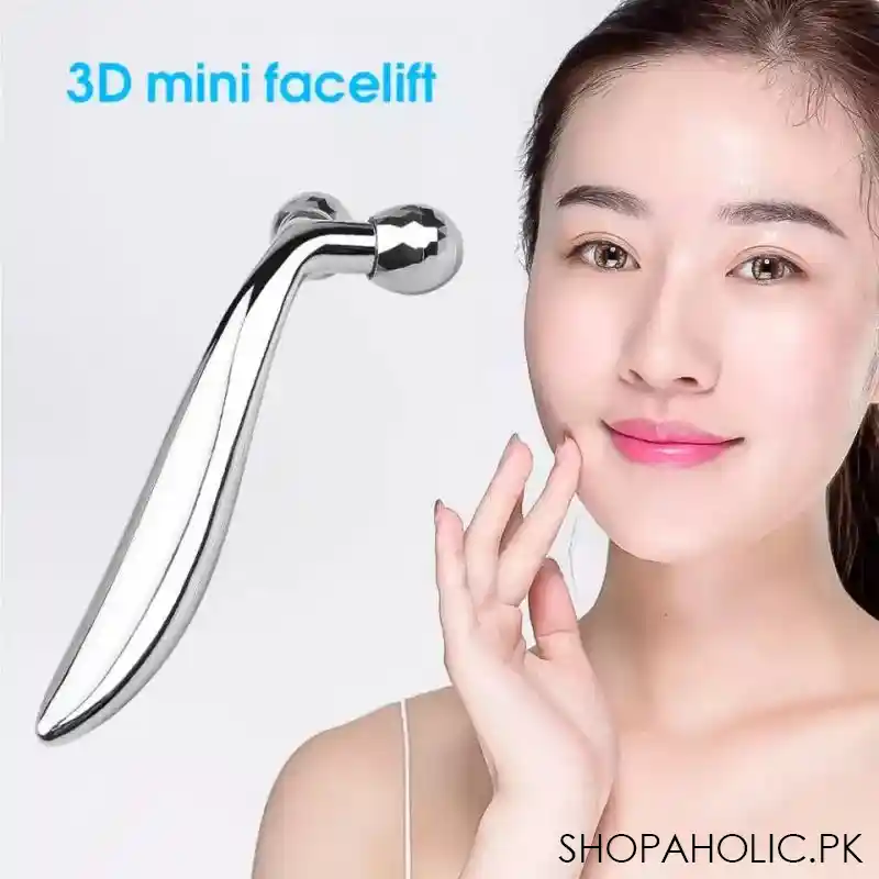 3d diamond cut face and body slimming roller with facial band main image