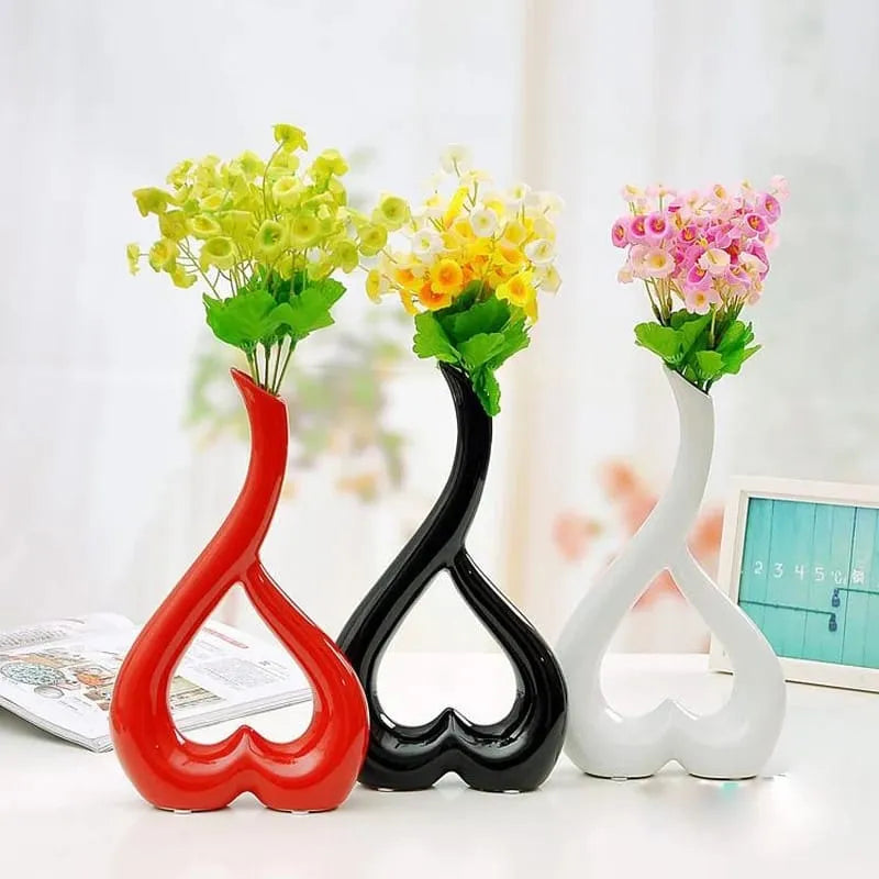 3d heart shape flower vase main image