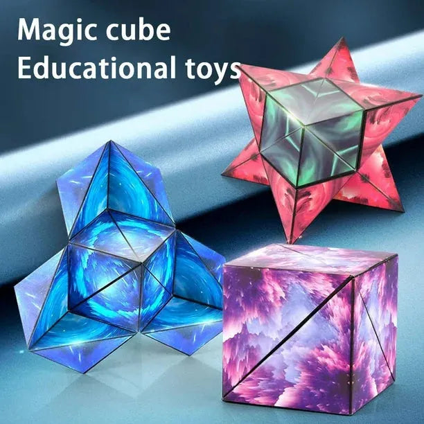 3d shape magnetic puzzle cube toy image2