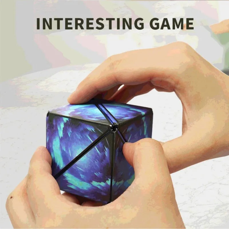 3d shape magnetic puzzle cube toy image3