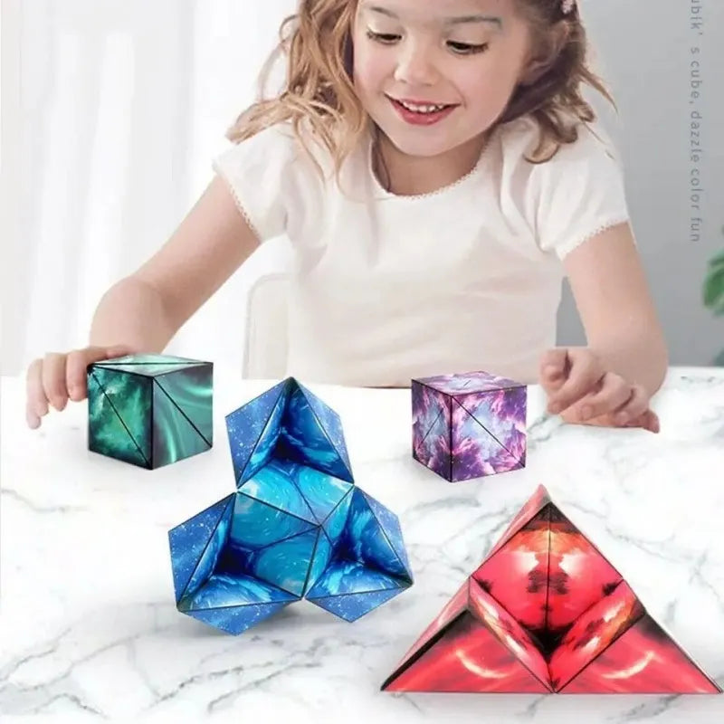 3d shape magnetic puzzle cube toy image5