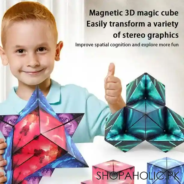 3d shape magnetic puzzle cube toy main image