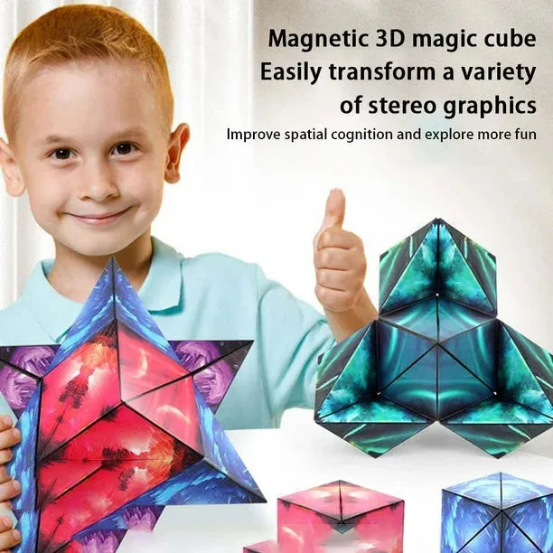 3d shape magnetic puzzle cube toy main image