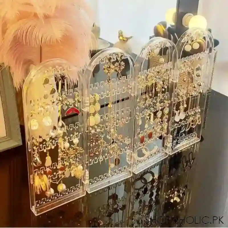 4 door acrylic jewellery rack main image