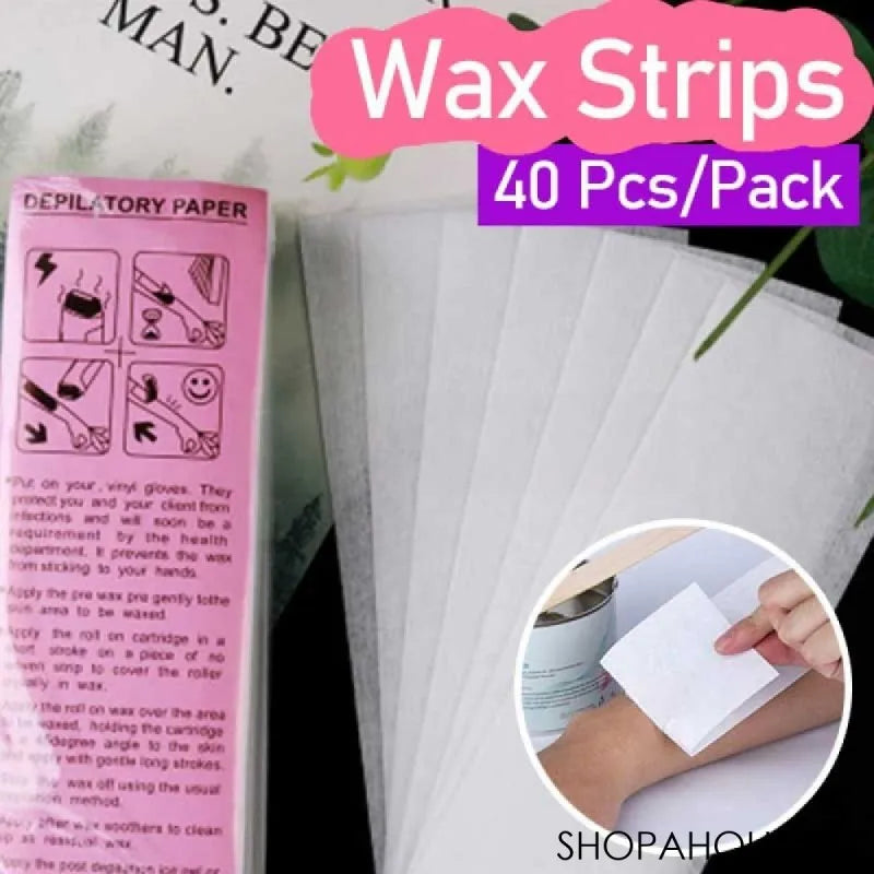 (40 pcs) wax strips for hair removal main image