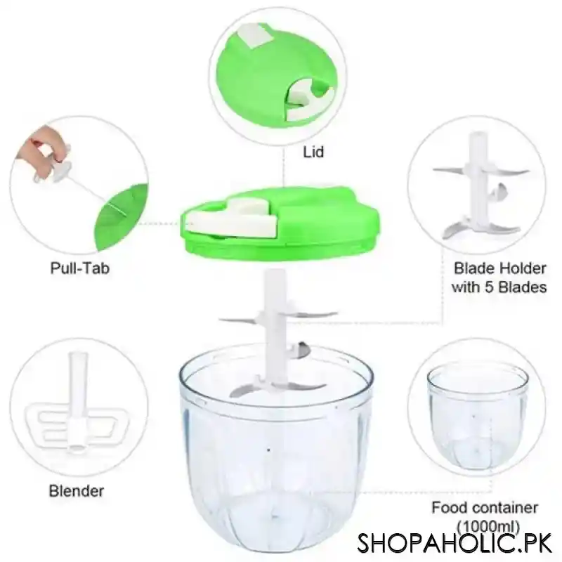 5 blade manual speedy vegetable chopper (highest quality) image3