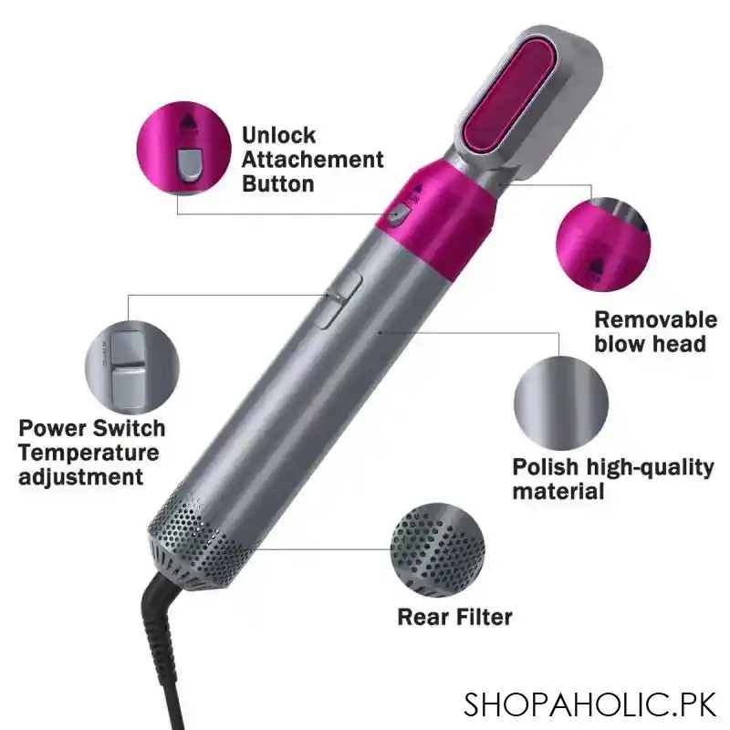 5 in 1 ultra powerful multifunctional hair straightener and curler image4