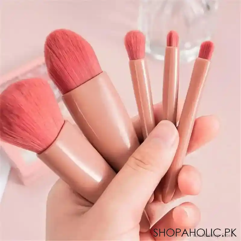 5 pcs travel makeup brush set image2