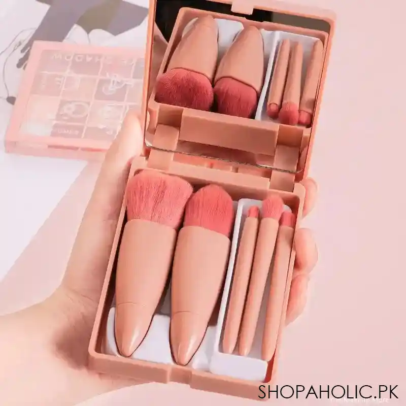 5 pcs travel makeup brush set image3