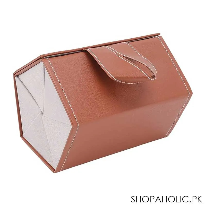 5 slot roll up pu leather sunglasses folding organizer box image8