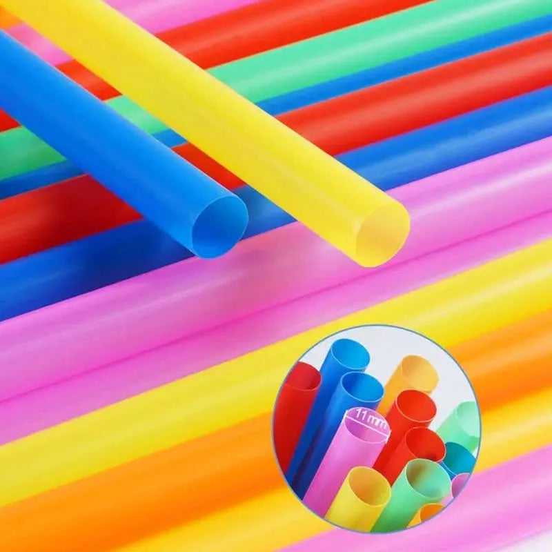 50pcs colorful flexible bendable reusable straws for kids image5