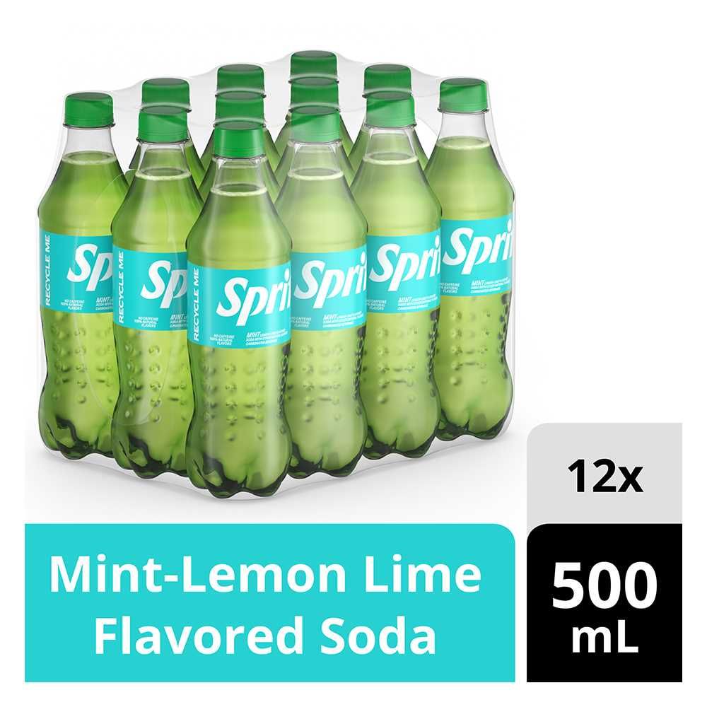 Sprite Lemon Mint 500ml Bottle, 12 Pieces - Main Image