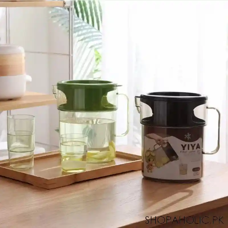 5pcs durable plastic water jug glass set image2