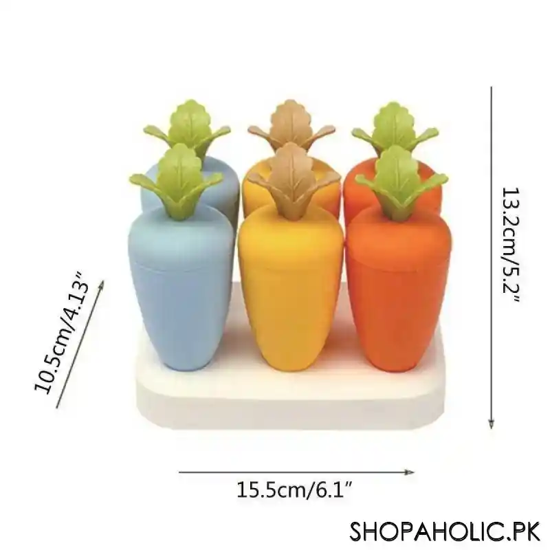 6 carrot colorful ice block mould image2