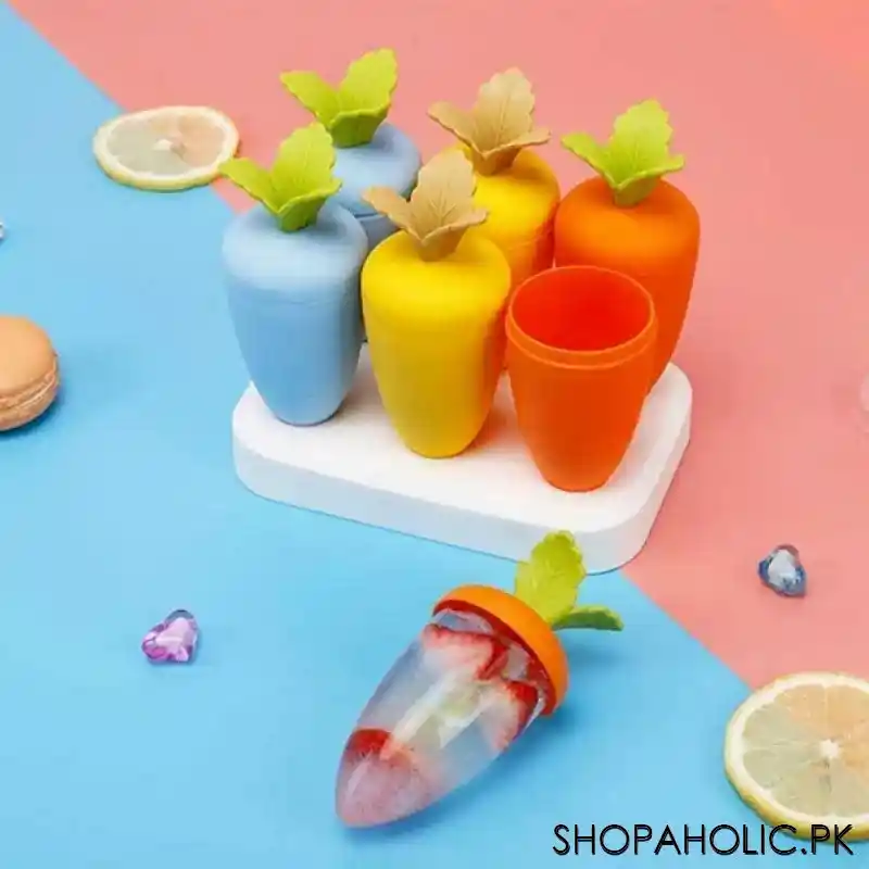 6 carrot colorful ice block mould main image