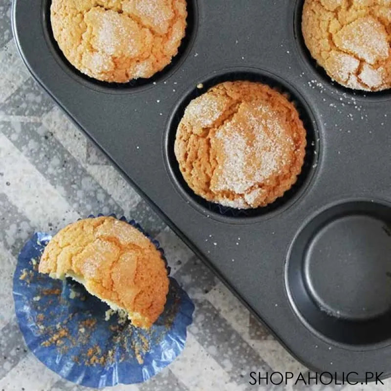 6 cup non stick muffin baking tray image4